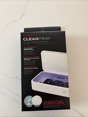 CleanTray UV Light Sterilization Case - White